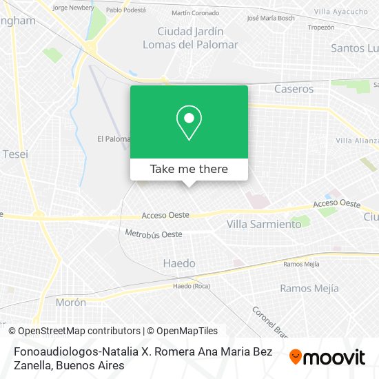 Mapa de Fonoaudiologos-Natalia X. Romera Ana Maria Bez Zanella