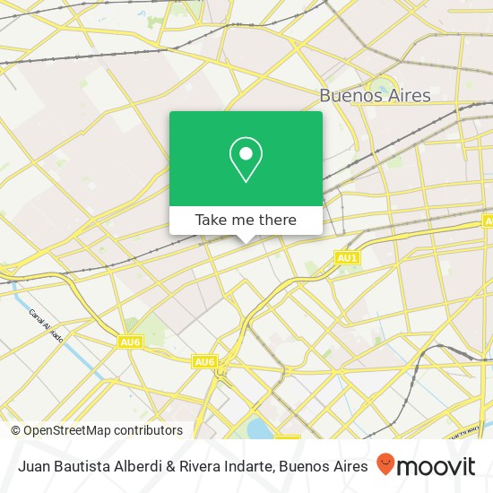 Mapa de Juan Bautista Alberdi & Rivera Indarte