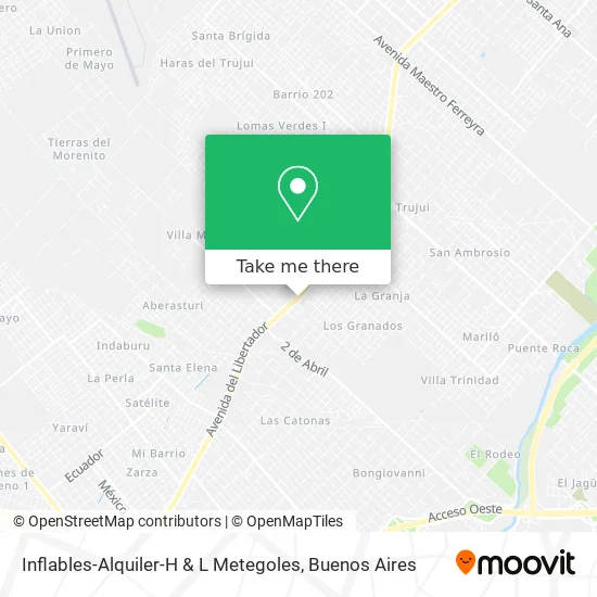 Inflables-Alquiler-H & L Metegoles map