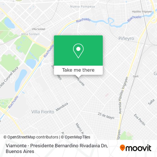 Viamonte - Presidente Bernardino Rivadavia Dn map