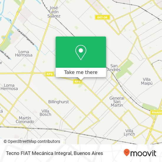 Tecno FIAT Mecánica Integral map