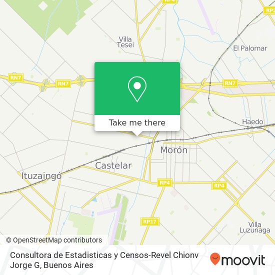 Consultora de Estadisticas y Censos-Revel Chionv Jorge G map