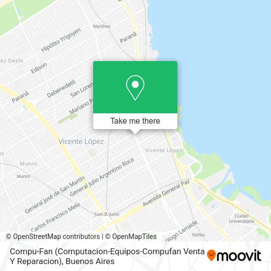 Compu-Fan (Computacion-Equipos-Compufan Venta Y Reparacion) map