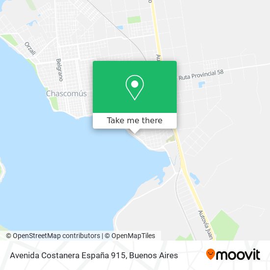 Avenida Costanera España 915 map