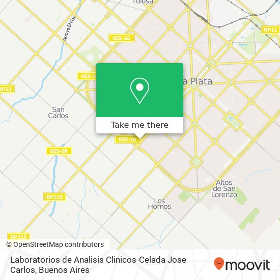 Laboratorios de Analisis Clinicos-Celada Jose Carlos map