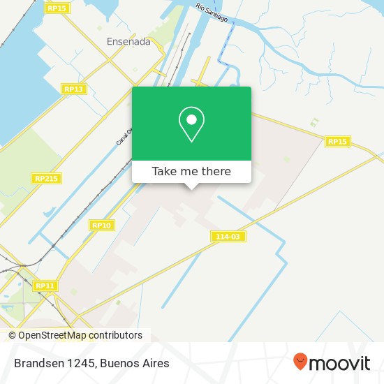 Brandsen 1245 map