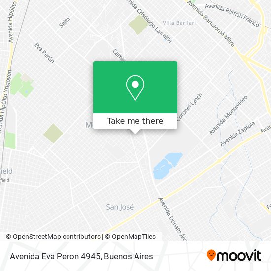 Avenida Eva Peron 4945 map