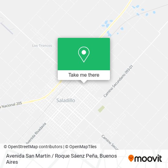 Avenida San Martín / Roque Sáenz Peña map