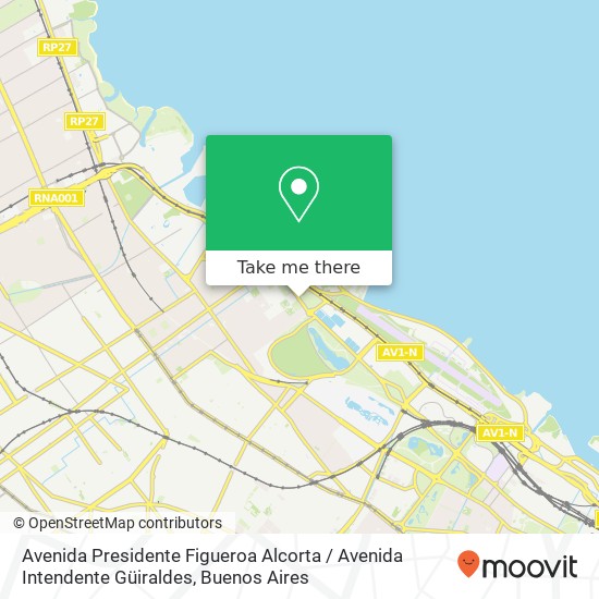 Avenida Presidente Figueroa Alcorta / Avenida Intendente Güiraldes map