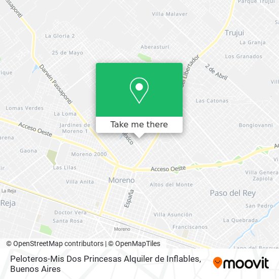 Peloteros-Mis Dos Princesas Alquiler de Inflables map