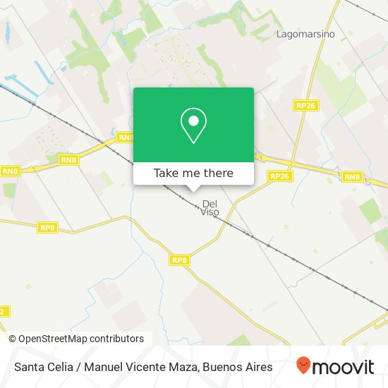 Santa Celia / Manuel Vicente Maza map