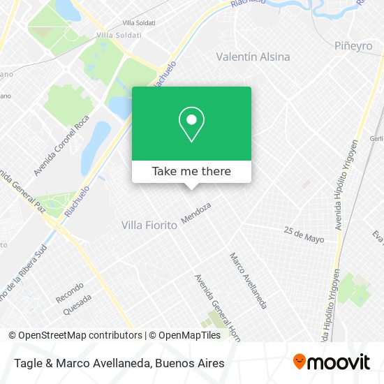 Mapa de Tagle & Marco Avellaneda