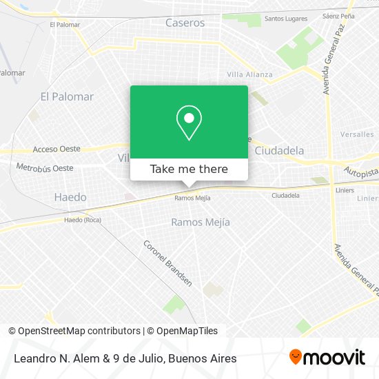 Leandro N. Alem & 9 de Julio map
