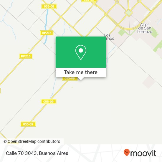 Calle 70 3043 map