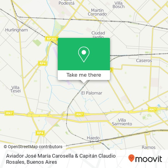 Aviador José María Carosella & Capitán Claudio Rosales map