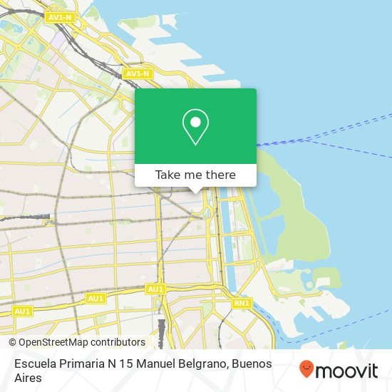 Mapa de Escuela Primaria N 15 Manuel Belgrano