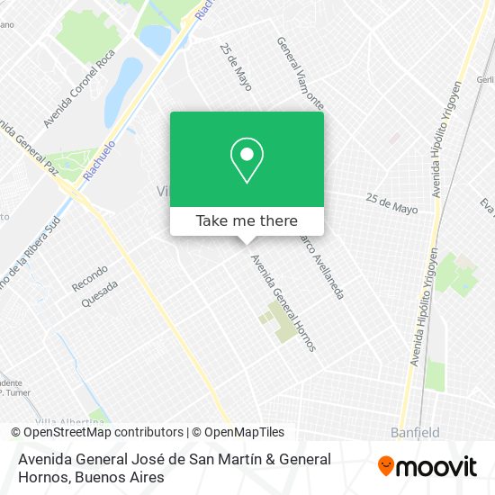 Avenida General José de San Martín & General Hornos map