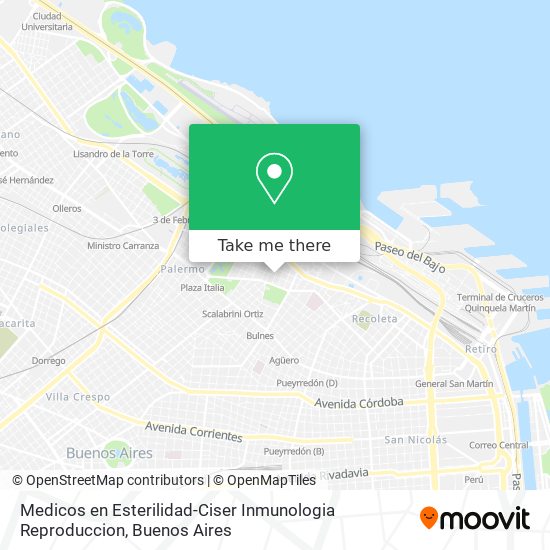 Mapa de Medicos en Esterilidad-Ciser Inmunologia Reproduccion