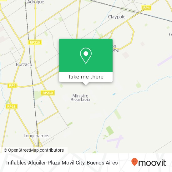 Mapa de Inflables-Alquiler-Plaza Movil City