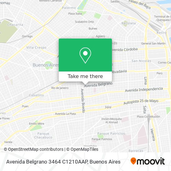 Avenida Belgrano 3464 C1210AAP map