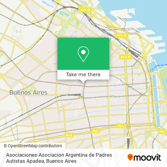 Asociaciones-Asociacion Argentina de Padres Autistas Apadea map