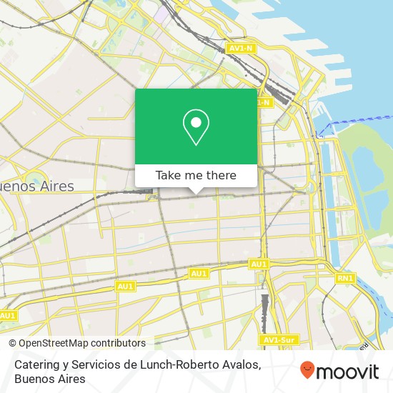 Mapa de Catering y Servicios de Lunch-Roberto Avalos