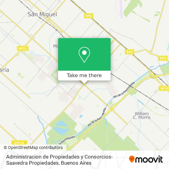 Administracion de Propiedades y Consorcios-Saavedra Propiedades map