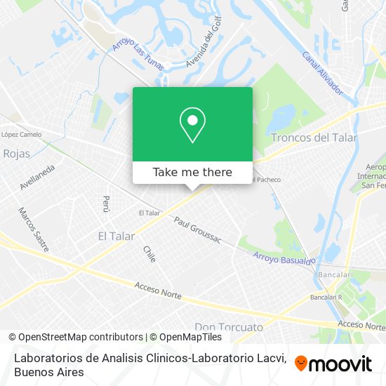 Laboratorios de Analisis Clinicos-Laboratorio Lacvi map