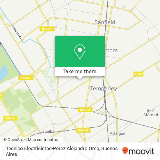 Tecnico Electricistas-Perez Alejandro Oma map