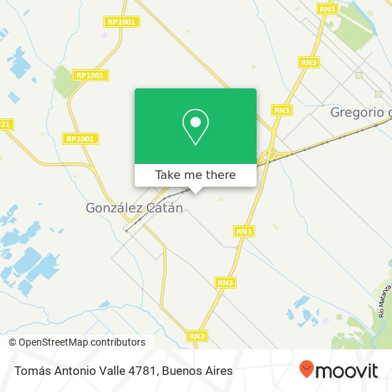 Tomás Antonio Valle 4781 map