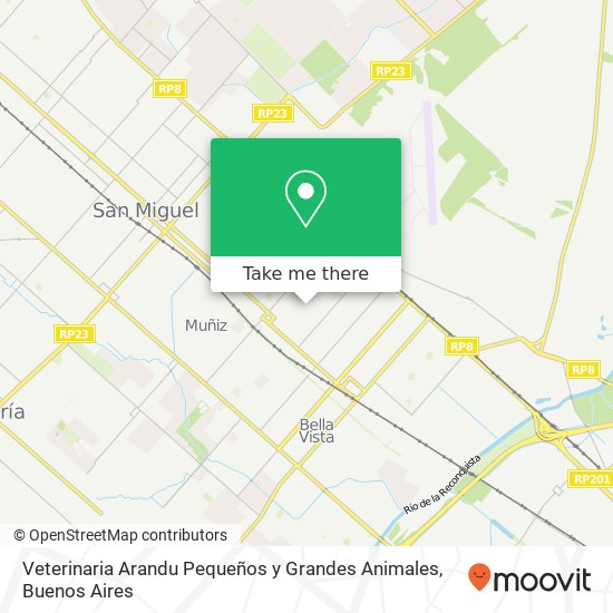 Veterinaria Arandu Pequeños y Grandes Animales map