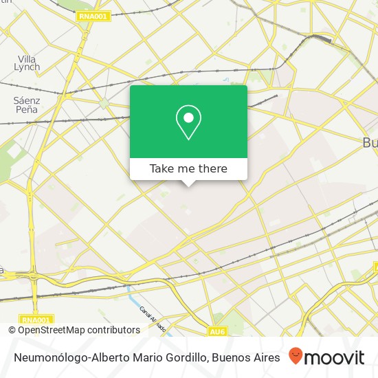 Neumonólogo-Alberto Mario Gordillo map