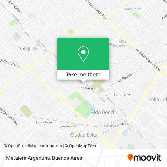 Metalera Argentina map