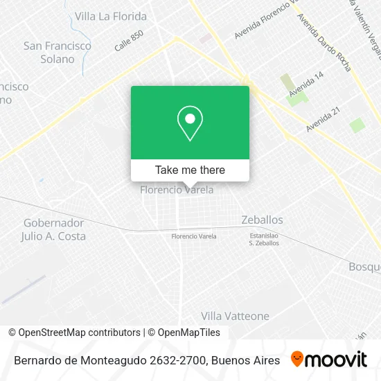 Mapa de Bernardo de Monteagudo 2632-2700