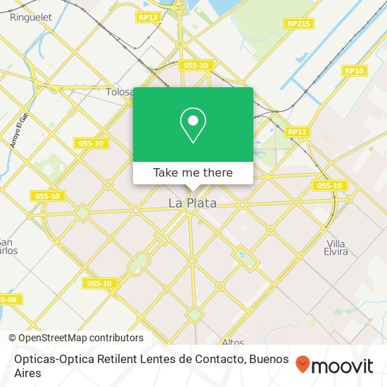 Mapa de Opticas-Optica Retilent Lentes de Contacto