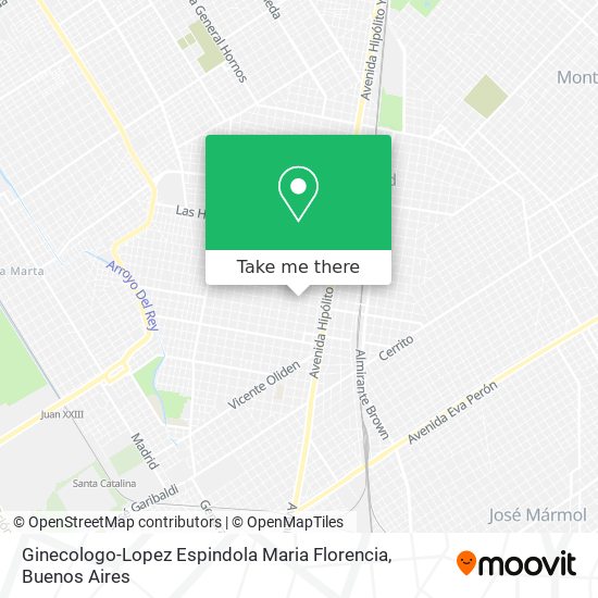 Ginecologo-Lopez Espindola Maria Florencia map