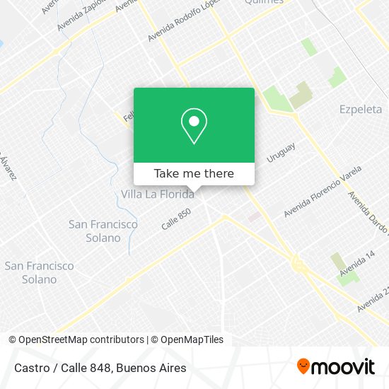 Mapa de Castro / Calle 848