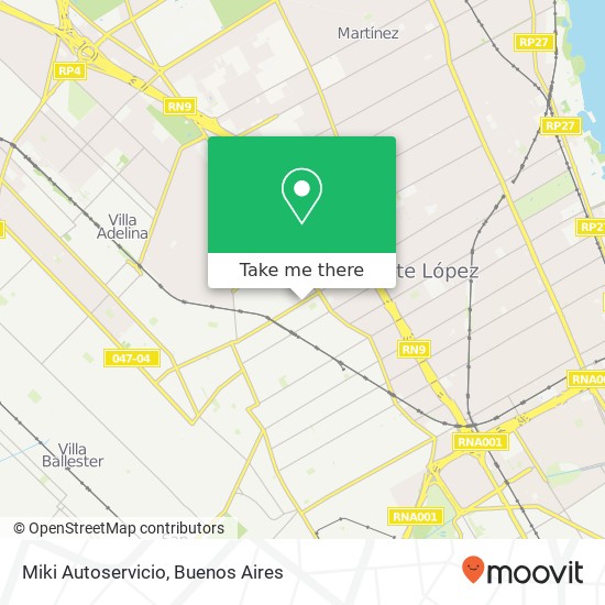 Mapa de Miki Autoservicio