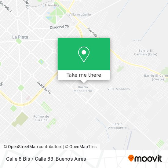 Calle 8 Bis / Calle 83 map