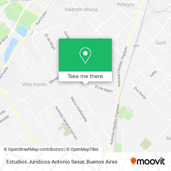 Estudios Juridicos-Antonio Sesar map