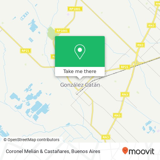 Coronel Melián & Castañares map
