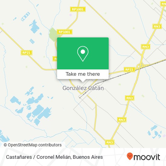 Castañares / Coronel Melián map