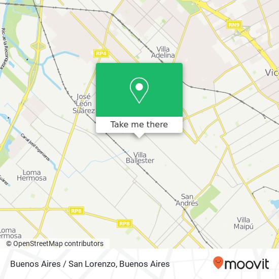 Buenos Aires / San Lorenzo map