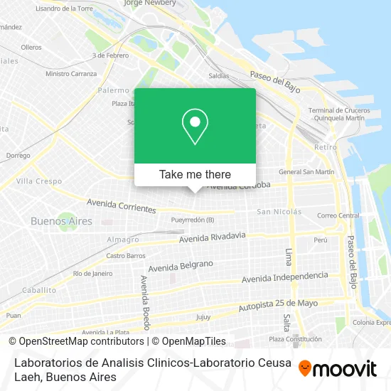 Mapa de Laboratorios de Analisis Clinicos-Laboratorio Ceusa Laeh