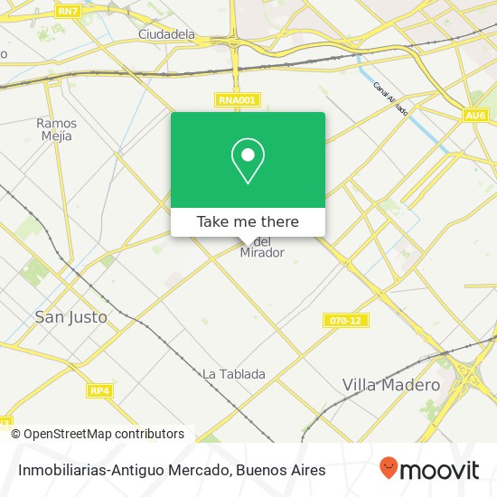 Mapa de Inmobiliarias-Antiguo Mercado