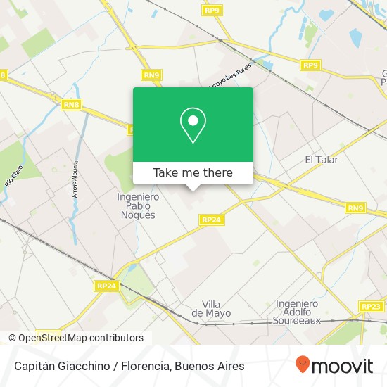Mapa de Capitán Giacchino / Florencia
