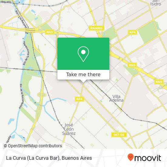 La Curva (La Curva Bar) map