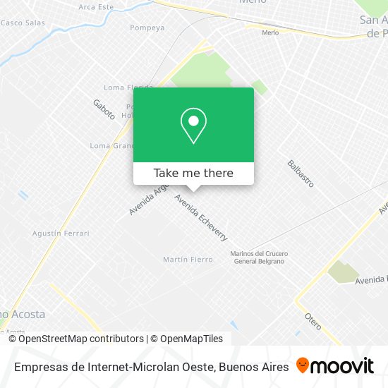 Mapa de Empresas de Internet-Microlan Oeste