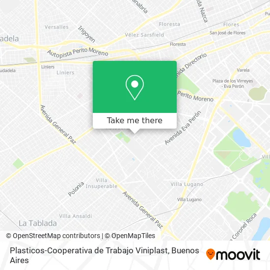 Mapa de Plasticos-Cooperativa de Trabajo Viniplast
