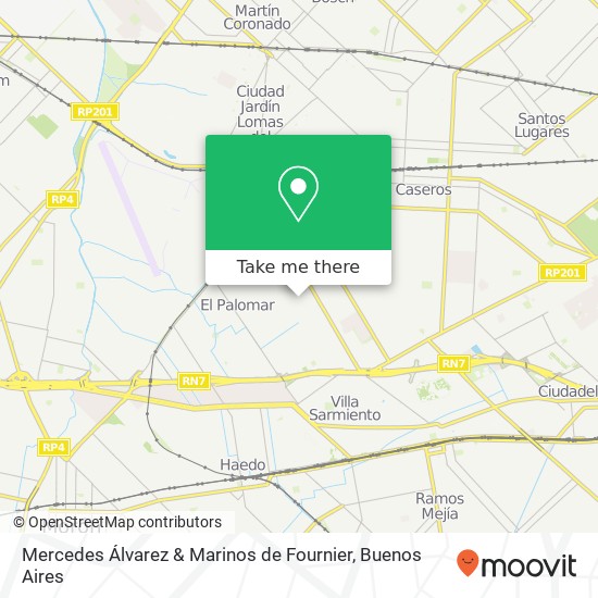 Mapa de Mercedes Álvarez & Marinos de Fournier